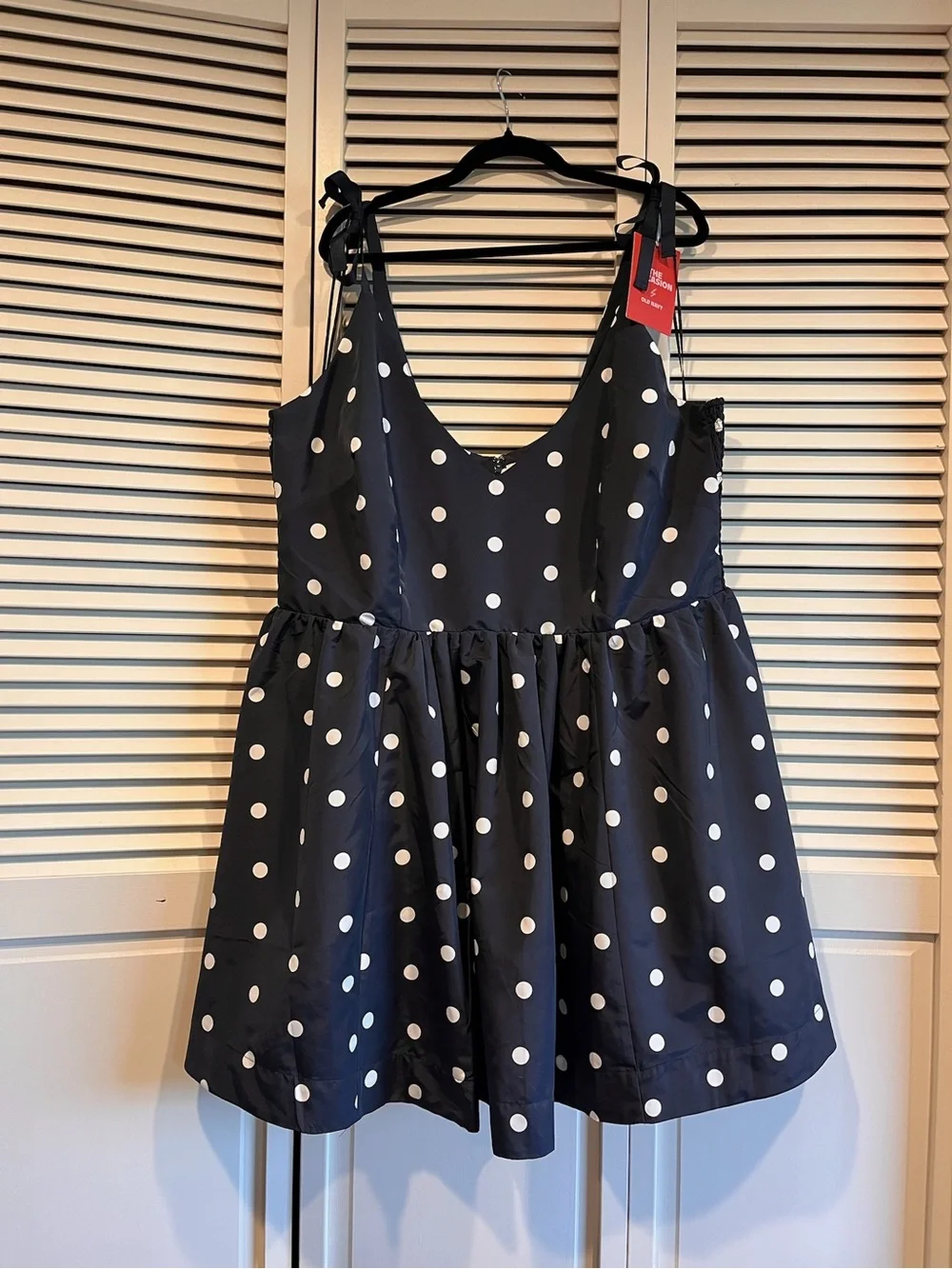 Old Navy - “The Occasions” Girls Navy Polka Dot Tie-Shoulder Dress - NWT!
